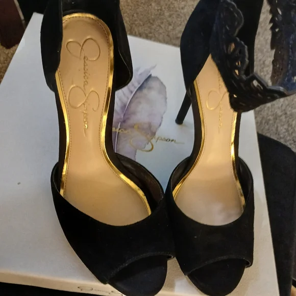 Jessica Simpson Bonney Peep-Toe Pumps - Picture 9 of 12